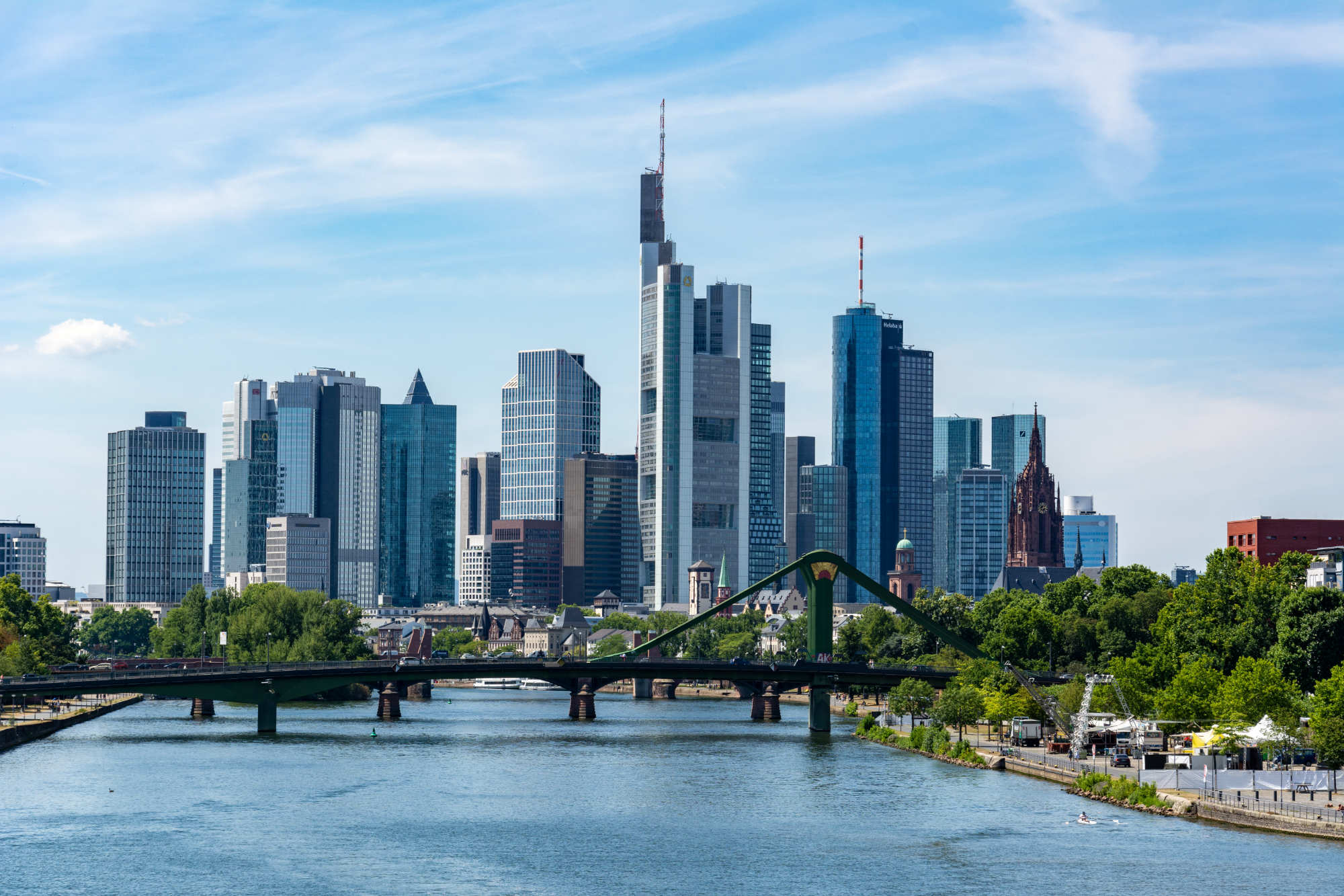 Frankfurter Skyline am Main